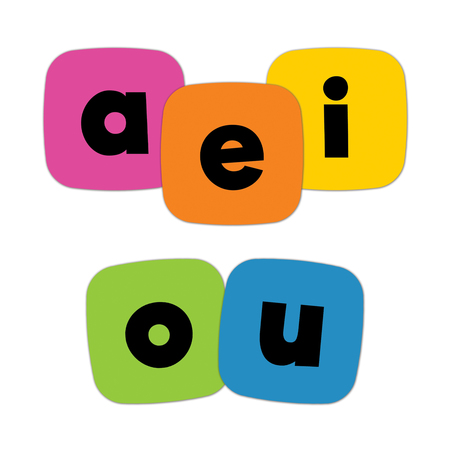 CARSON DELLOSA Edu-Clings Silicone Set - Vowels 146043